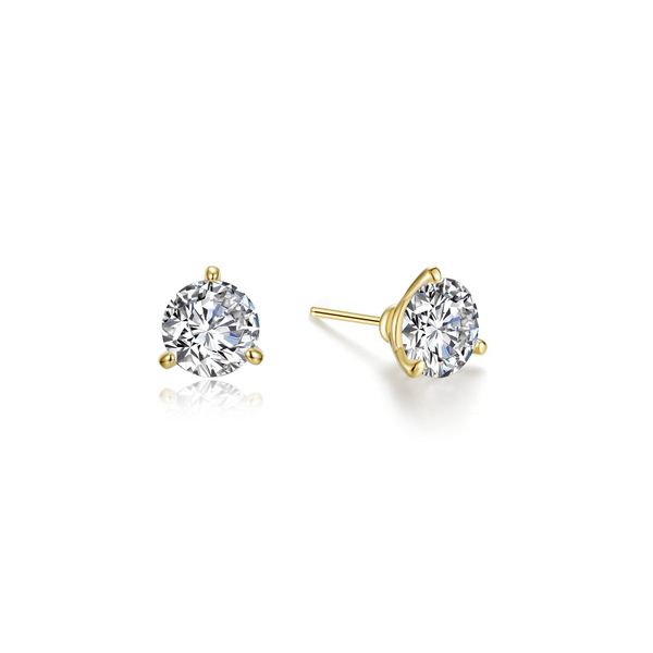 Sterling Silver .50 Carat Total Weight Simulated Diamond Martini Studs Kiefer Jewelers Lutz, FL