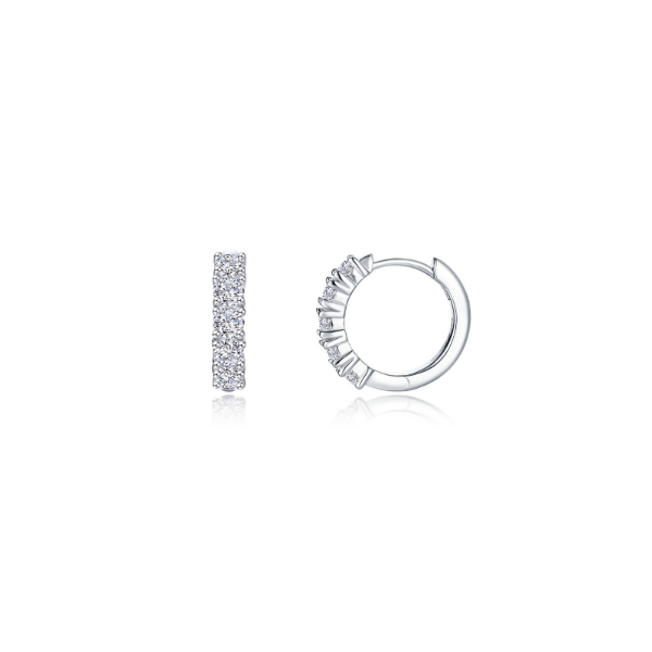SS 1.10CTW Simulated Diamond Alexa Huggie Hoop Earrings by Lafonn Kiefer Jewelers Lutz, FL