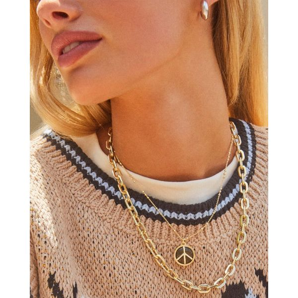 Kendra Scott Gold Korinne Chain Necklace Image 3 Kiefer Jewelers Lutz, FL