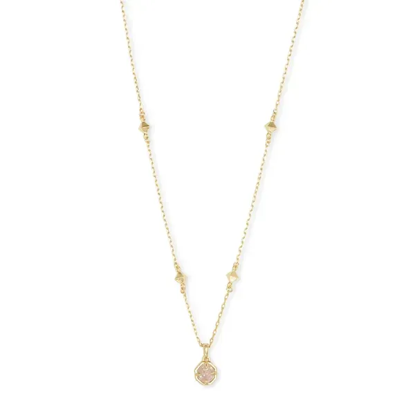 Kendra Scott Nola Gold Iridescent Drusy Necklace Kiefer Jewelers Lutz, FL