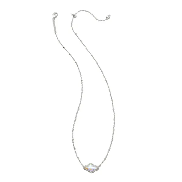 Kendra Scott Ari Heart Gold Necklace in Iridescent Drusy Image 3 Kiefer Jewelers Lutz, FL