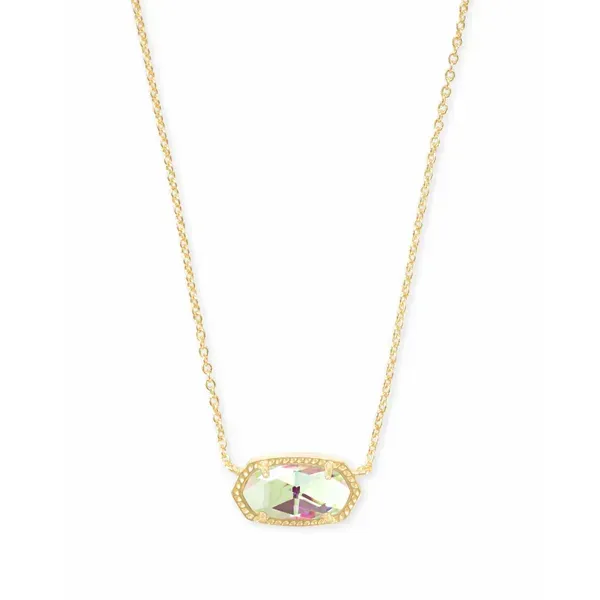 Kendra Scott Elisa Gold Dichroic Glass Necklace Kiefer Jewelers Lutz, FL