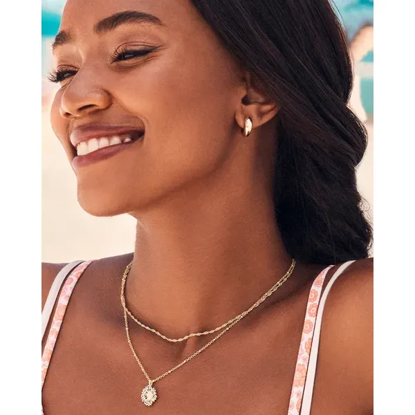 Kendra Scott Brielle Gold Multi Strand Necklace Image 2 Kiefer Jewelers Lutz, FL
