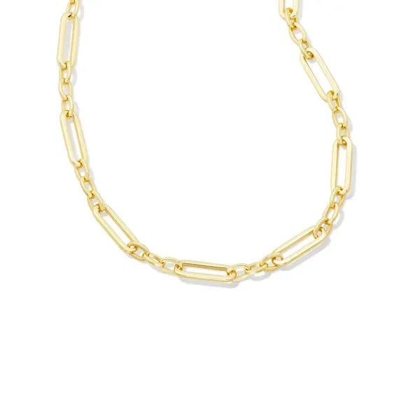 Heather Gold Link and Chain Necklace Kiefer Jewelers Lutz, FL