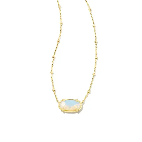 Kendra Scott Elisa Gold Iridescent Opalite Illusion Necklace Kiefer Jewelers Lutz, FL