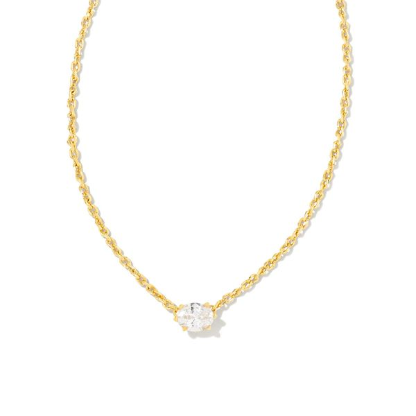 Kendra Scott Gold Cailin Crystal Necklace Kiefer Jewelers Lutz, FL