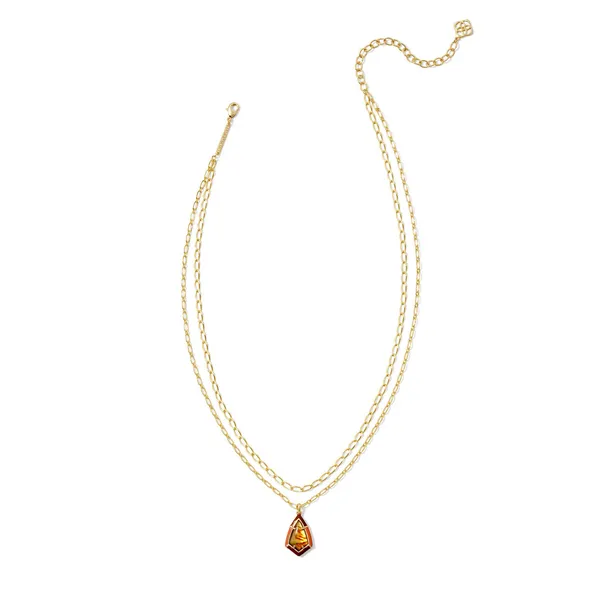 Kendra Scott Camry Enamel Frame Multi Strand Necklace Image 2 Kiefer Jewelers Lutz, FL