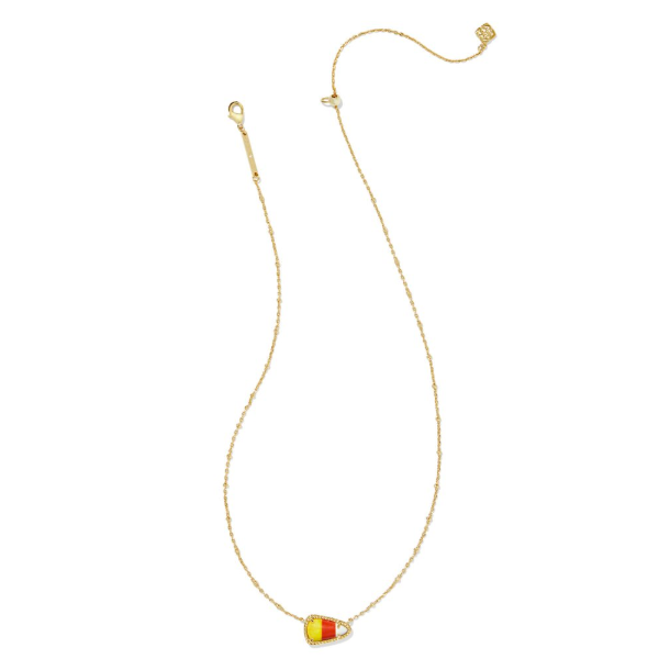 Kendra Scott Candy Corn Gold Short Pendant Necklace in Candy Corn Magnesite Image 2 Kiefer Jewelers Lutz, FL