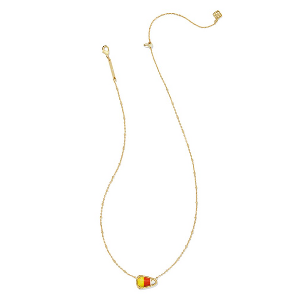 Kendra Scott Candy Corn Gold Short Pendant Necklace in Candy Corn Magnesite Image 2 Kiefer Jewelers Lutz, FL