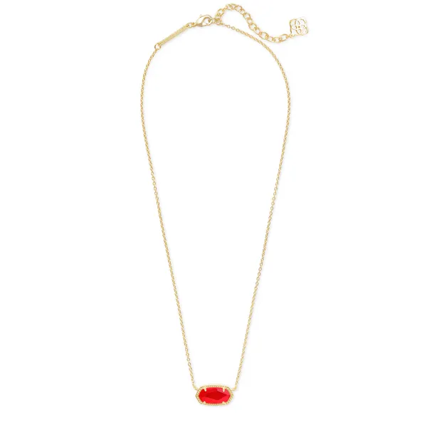 Kendra Scott Elisa Gold Pendant Necklace in Red Illusion Image 2 Kiefer Jewelers Lutz, FL