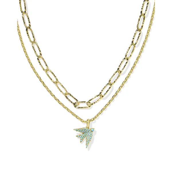 Kendra Scott Melody Bird Gold Multi Strand Necklace Kiefer Jewelers Lutz, FL