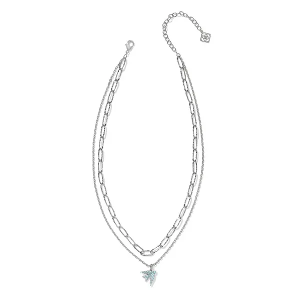 Kendra Scott Melody Bird Silver Multi Strand Necklace Image 2 Kiefer Jewelers Lutz, FL