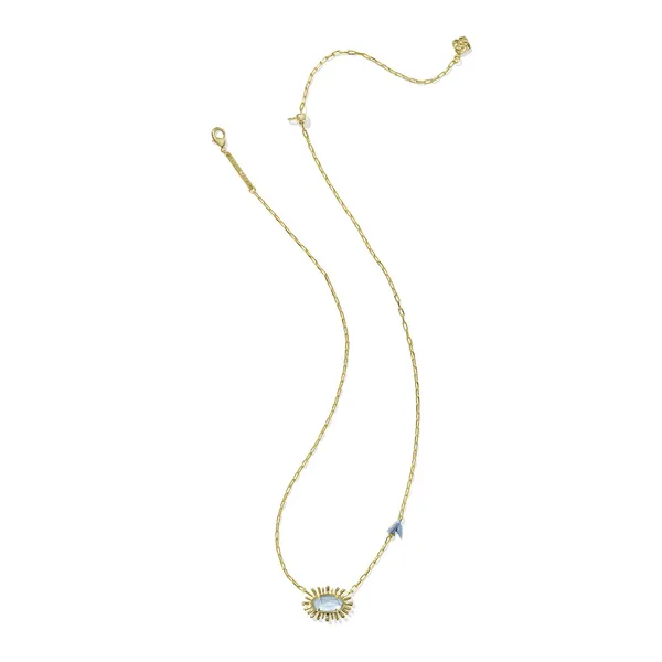 Kendra Scott Elisa Bird Gold Short Pendant Necklace Image 2 Kiefer Jewelers Lutz, FL