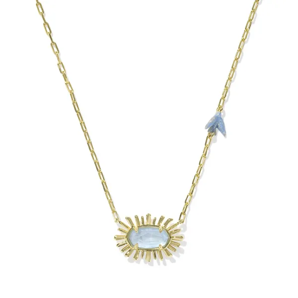 Kendra Scott Elisa Bird Gold Short Pendant Necklace Kiefer Jewelers Lutz, FL