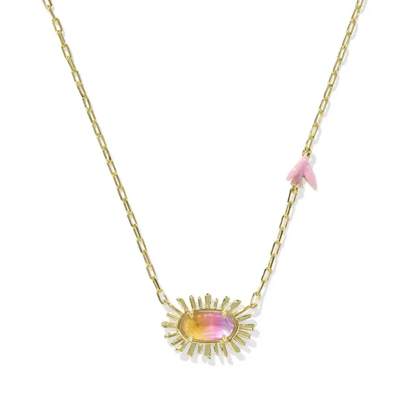 Kendra Scott Elisa Bird Gold Short Pendant Necklace Kiefer Jewelers Lutz, FL