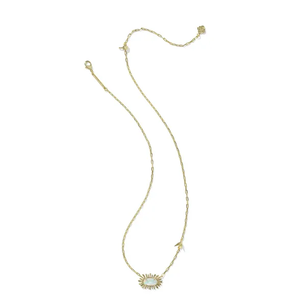 Kendra Scott Elisa Bird Gold Short Pendant Necklace Image 2 Kiefer Jewelers Lutz, FL