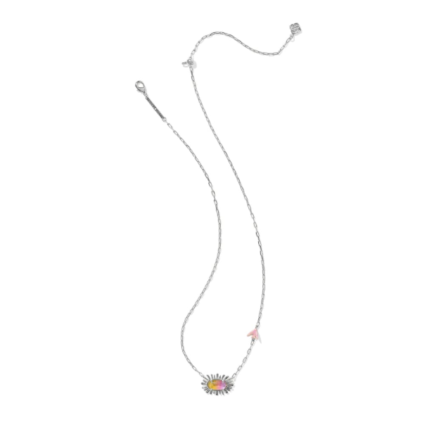 Kendra Scott Elisa Bird Silver Short Pendant Necklace Image 2 Kiefer Jewelers Lutz, FL