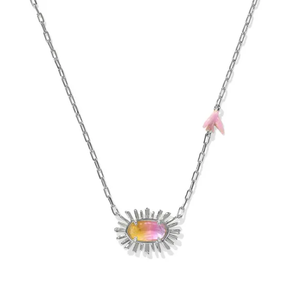 Kendra Scott Elisa Bird Silver Short Pendant Necklace Kiefer Jewelers Lutz, FL