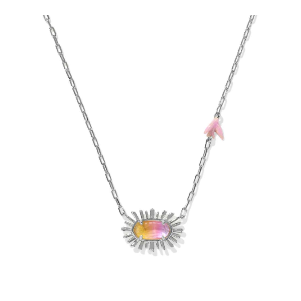 Kendra Scott Elisa Bird Silver Short Pendant Necklace Kiefer Jewelers Lutz, FL