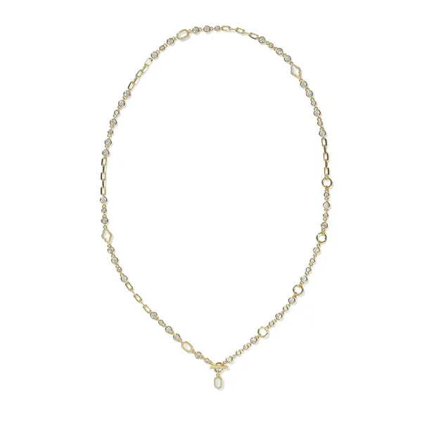 Kendra Scott Mini Elisa and Abbie Gold Strand Necklace Image 2 Kiefer Jewelers Lutz, FL