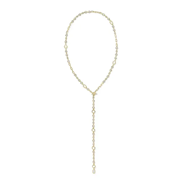 Kendra Scott Mini Elisa and Abbie Gold Strand Necklace Image 3 Kiefer Jewelers Lutz, FL