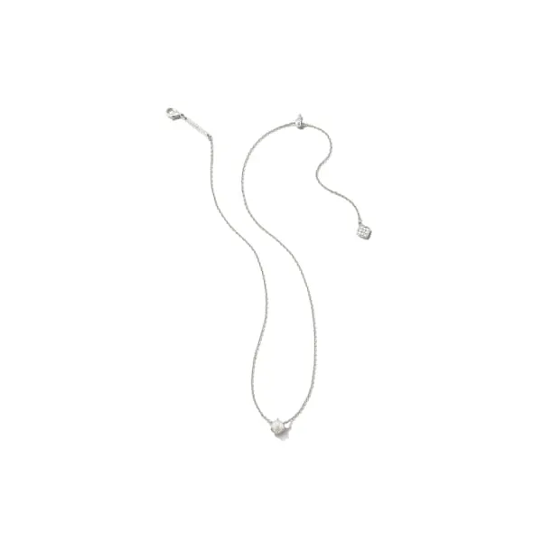 Kendra Scott Ashton Silver Pendant Necklace in Freshwater Cultured Pearl Image 2 Kiefer Jewelers Lutz, FL