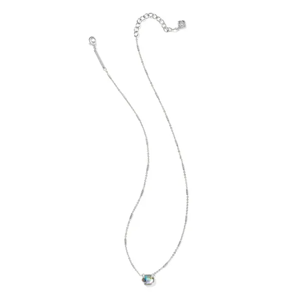 Kendra Scott Mabel Necklace Silver and Abalone Shell Image 2 Kiefer Jewelers Lutz, FL