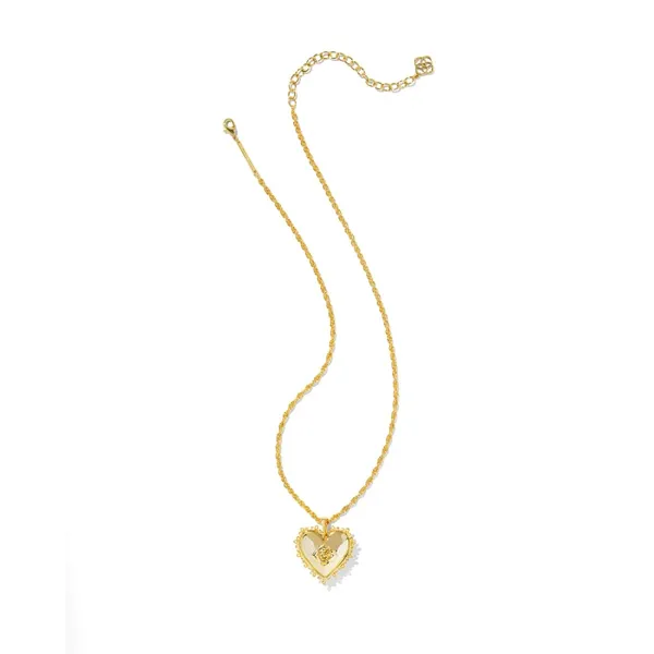Kendra Scott Mallory Rose Gold Locket Necklace Image 3 Kiefer Jewelers Lutz, FL