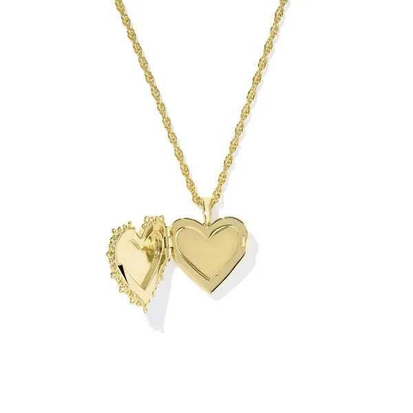 Kendra Scott Mallory Rose Gold Locket Necklace Image 2 Kiefer Jewelers Lutz, FL