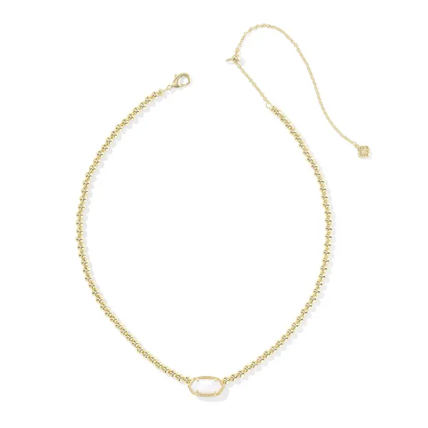 Elisa Beaded Necklace with Ivory Mother of Pearl by Kendra Scott Image 2 Kiefer Jewelers Lutz, FL