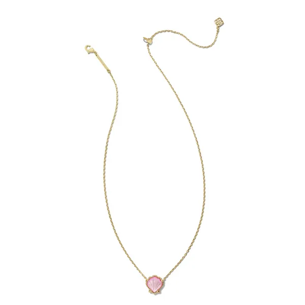 Brynne Gold with Blush Mother-of-Pearl Shell Necklace by Kendra Scott Image 2 Kiefer Jewelers Lutz, FL