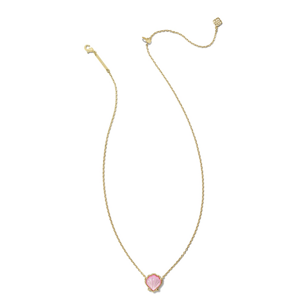 Brynne Gold with Blush Mother-of-Pearl Shell Necklace by Kendra Scott Image 2 Kiefer Jewelers Lutz, FL