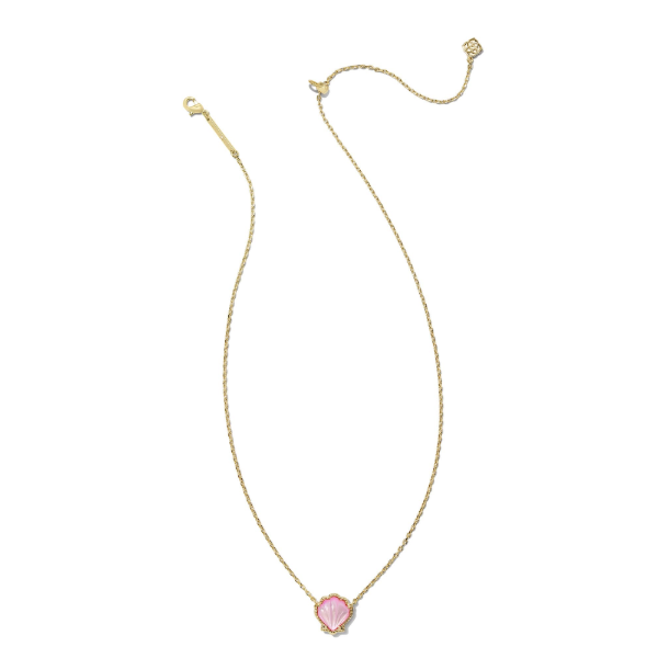 Brynne Gold with Blush Mother-of-Pearl Shell Necklace by Kendra Scott Image 2 Kiefer Jewelers Lutz, FL