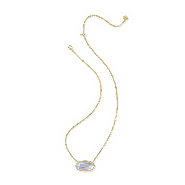 Elisa Gold Statement Short Pendant Necklace in Dichoric Glass by Kendra Scott Image 2 Kiefer Jewelers Lutz, FL