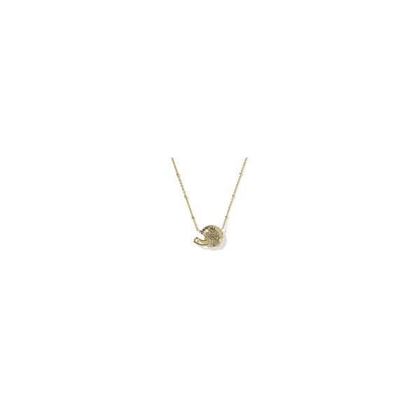 Football Helmet Gold Short Pendant Necklace with Ivory Mother-of-Pearl by Kendra Scott Image 2 Kiefer Jewelers Lutz, FL