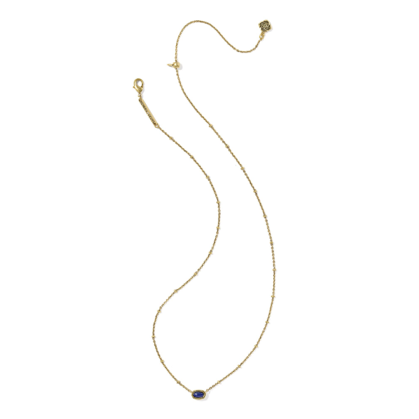 Mini Elisa Gold with Blue Lapis Vingate Gold Satellite Short Pendant Necklace by Kendra Scott Image 2 Kiefer Jewelers Lutz, FL