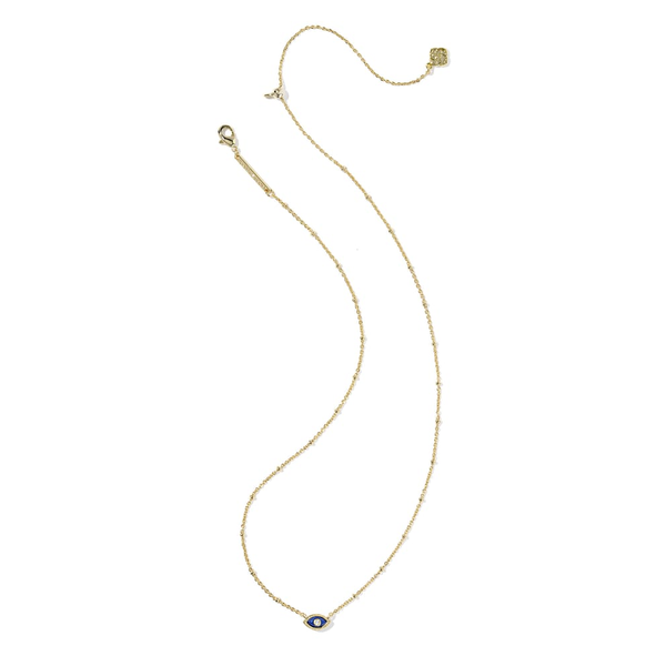 Mini Eye with Dark Blue Mgnesite Short Pendant Necklace by Kendra Scott Image 2 Kiefer Jewelers Lutz, FL