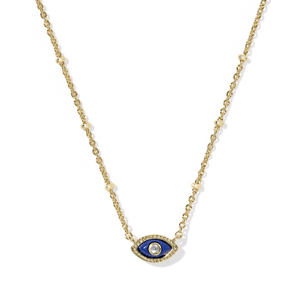Mini Eye with Dark Blue Mgnesite Short Pendant Necklace by Kendra Scott Kiefer Jewelers Lutz, FL