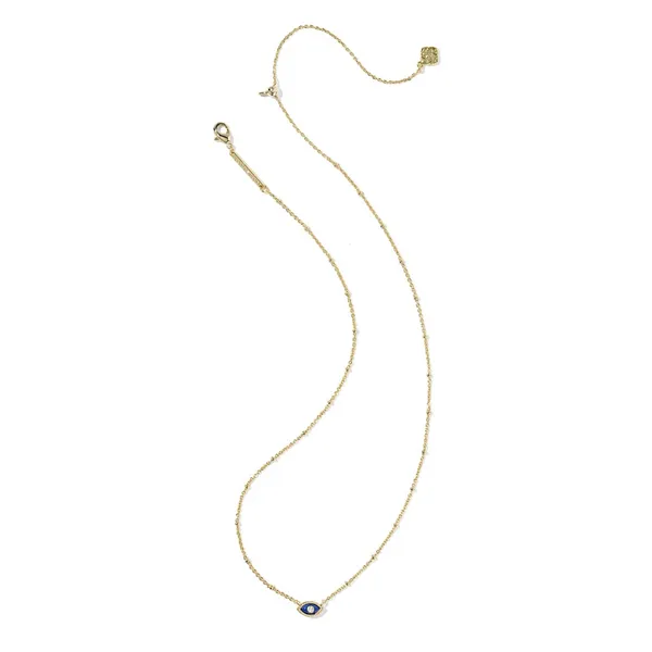 Mini Eye with Dark Blue Mgnesite Short Pendant Necklace by Kendra Scott Image 2 Kiefer Jewelers Lutz, FL