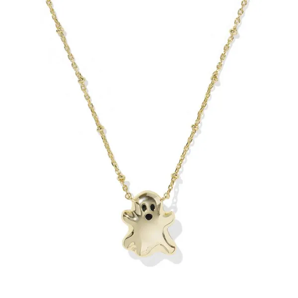 Ghost with White Mother-of-Pearl Short Pendant Necklace by Kendra Scott Image 2 Kiefer Jewelers Lutz, FL
