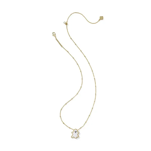 Ghost with White Mother-of-Pearl Short Pendant Necklace by Kendra Scott Image 3 Kiefer Jewelers Lutz, FL