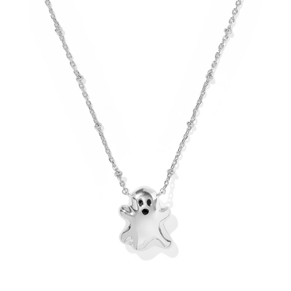 Ghost Silver with White Mother-of-Pearl Short Pendant Necklace by Kendra Scott Image 2 Kiefer Jewelers Lutz, FL