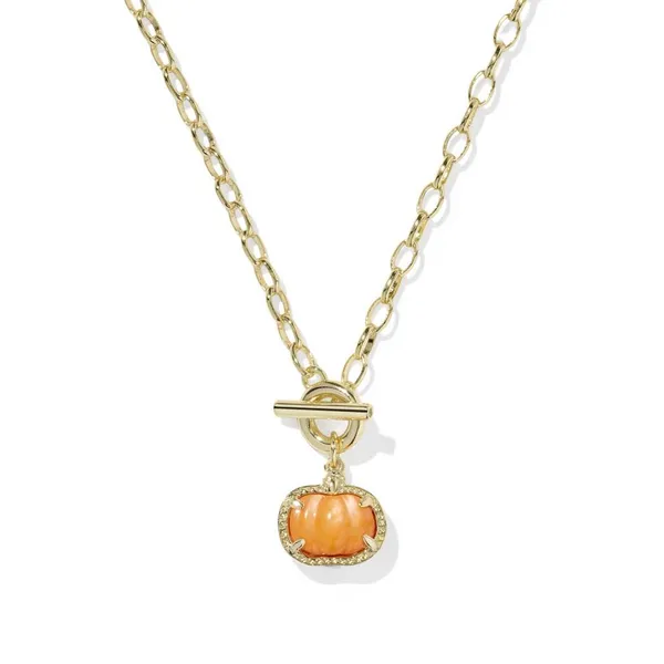 Pumpkin Gold with Orange Mother-of-Pearl Link Chain by Kendra Scott Kiefer Jewelers Lutz, FL