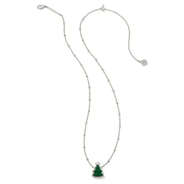 Holiday Tree Silver Short Pendant Necklace by Kendra Scott Image 2 Kiefer Jewelers Lutz, FL