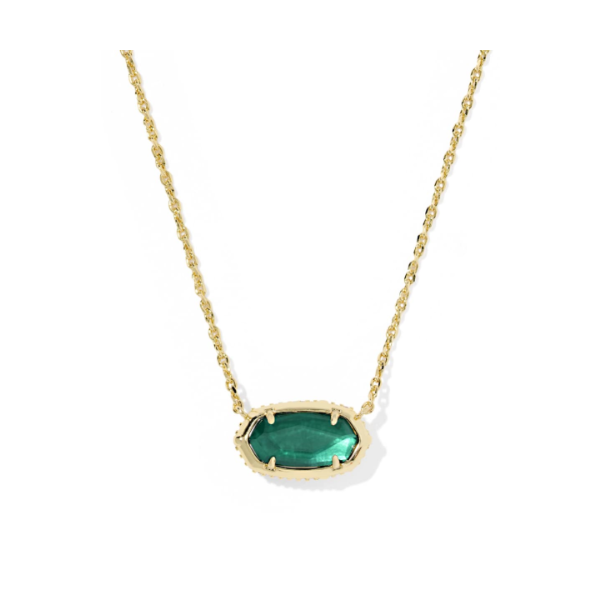 Elisa Bow Gold with Pine Illusion Short Pendant Necklace by Kendra Scott Image 2 Kiefer Jewelers Lutz, FL