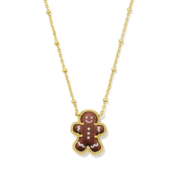Gingerbread Gold Short Pendant Necklace by Kendra Scott Kiefer Jewelers Lutz, FL