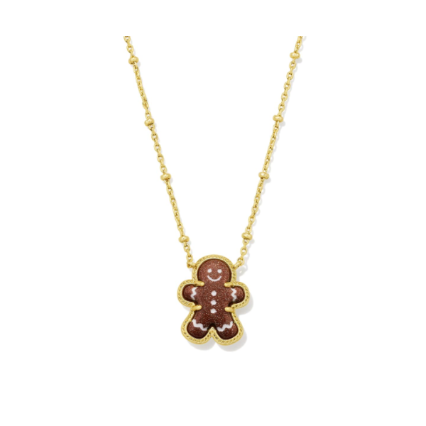 Gingerbread Gold Short Pendant Necklace by Kendra Scott Kiefer Jewelers Lutz, FL