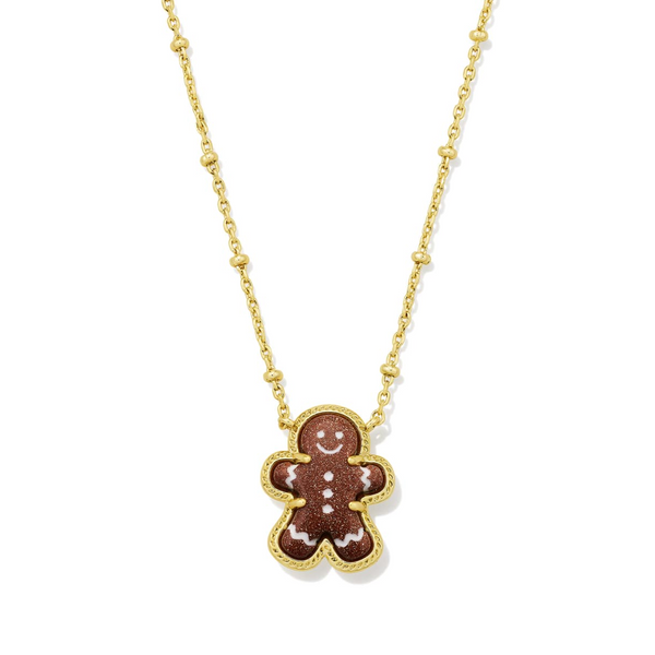 Gingerbread Gold Short Pendant Necklace by Kendra Scott Kiefer Jewelers Lutz, FL