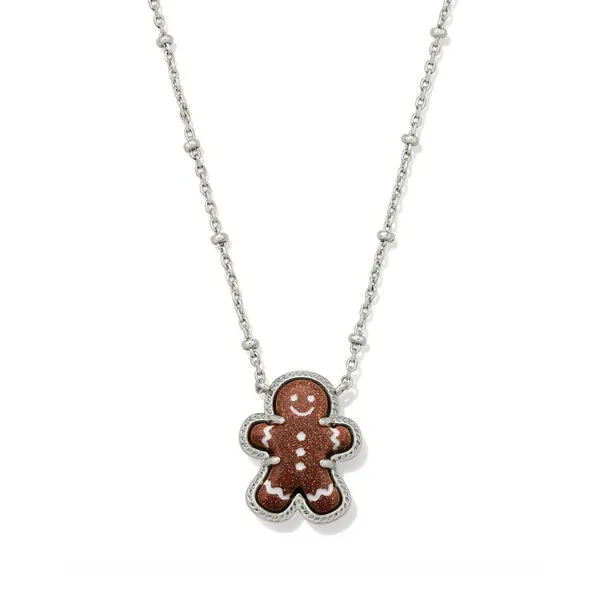 Gingerbread Silver Short Pendant Necklace by Kendra Scott Kiefer Jewelers Lutz, FL