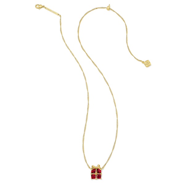 Present Gold Short Pendant Necklace by Kendra Scott Image 2 Kiefer Jewelers Lutz, FL
